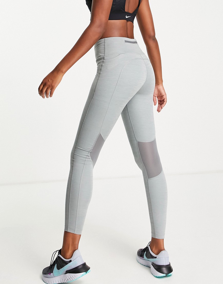 Nike Running Fast Dri-FIT leggings in gray