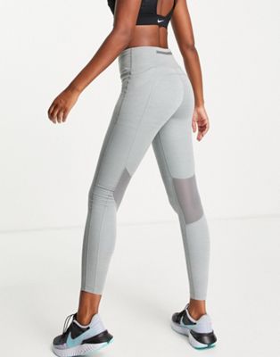 Nike Running Fast Dri-FIT leggings in grey - ASOS Price Checker