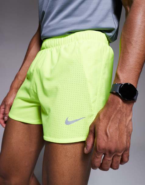 Nike Running – Fast Dri-FIT – Neonowożółte szorty o długości 3 cali z podszewką o kroju bokserek - view 1