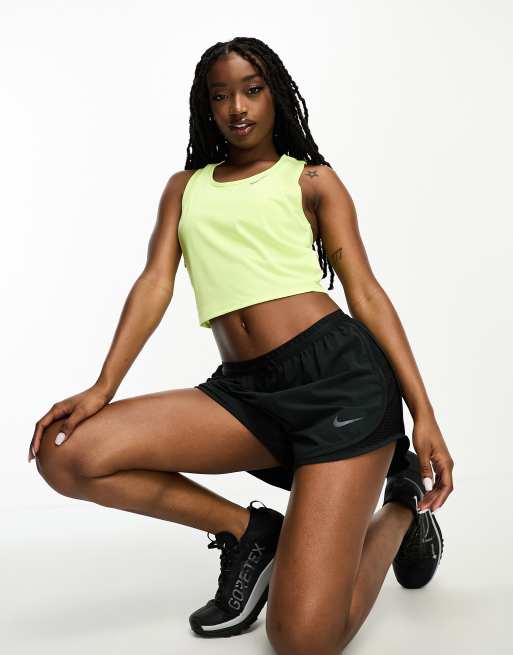 Nike Running - Fast - Dri-FIT - Sneldrogende crop tanktop in groen