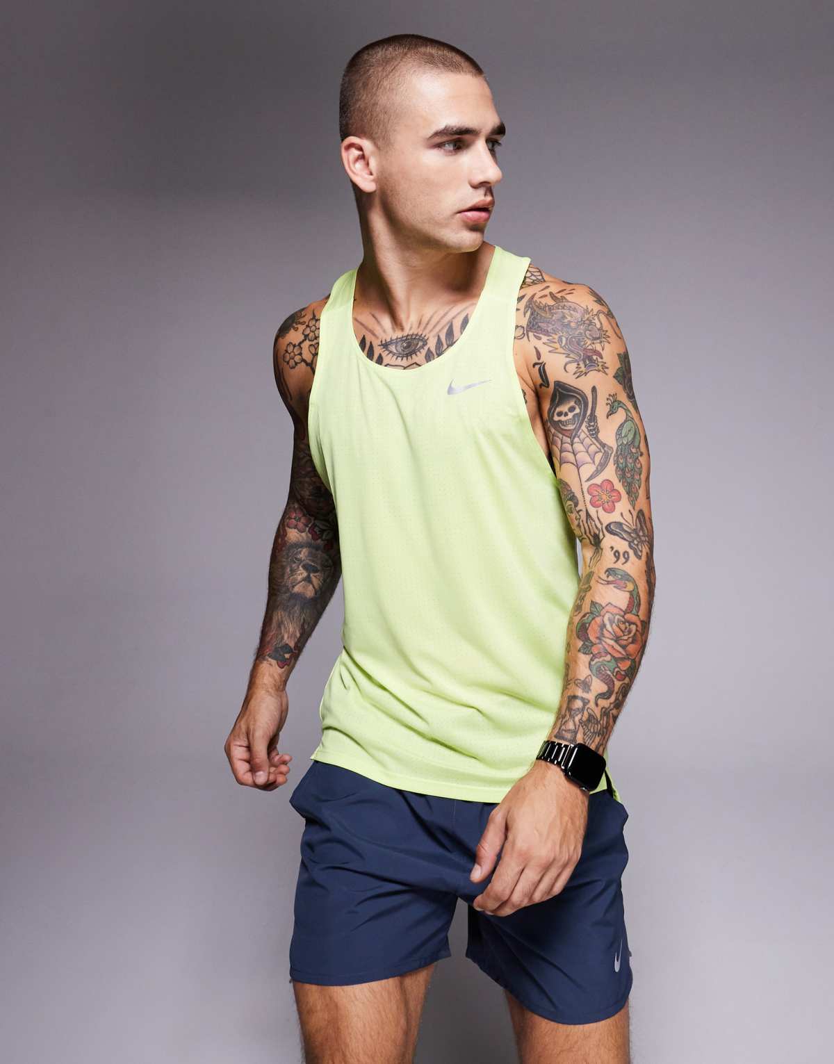 Nike Running Fast Dri-FIT vest in yellow