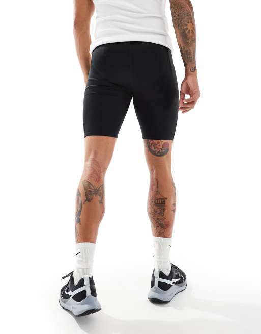 Nike Running Fast half tight shorts in black ASOS