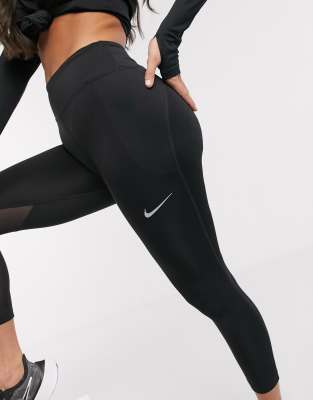nike black cropped leggings