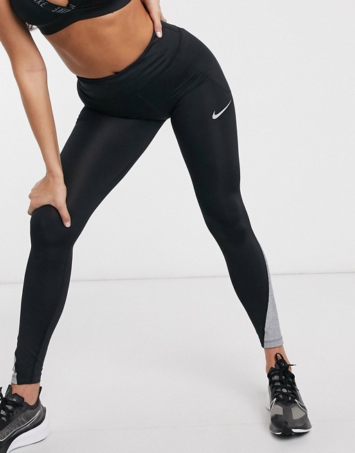 Nike Running fast tight runway leggings in black