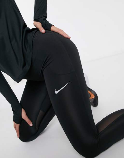 Nike Running – Fast Tight – Svarta leggings, 3 av 4