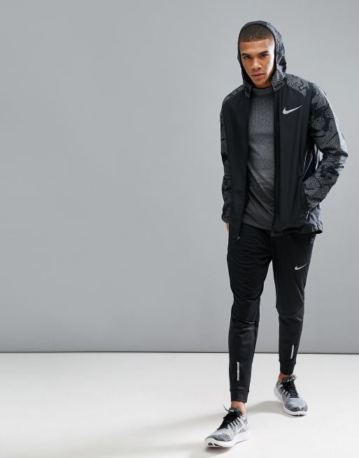 Nike Running Flash Reflective Jacket In Black 858151 010 ASOS