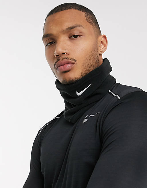 Nike Running fleece neck warmer in black | ASOS