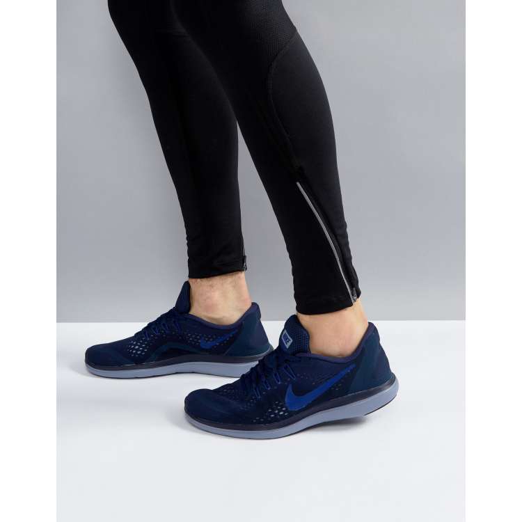 Nike Running Flex 2017 rn trainers in navy 898457 404 ASOS