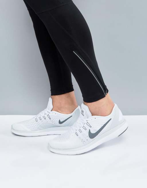 Nike Running Flex 2017 Trainers In White 898457 100