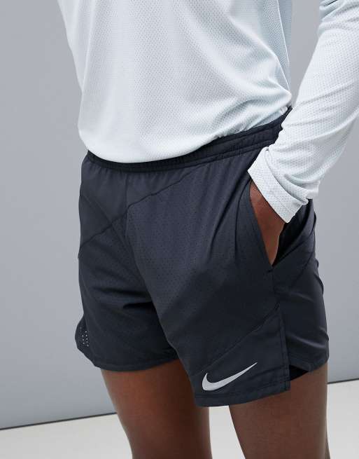 Nike Running - Flex Distance - 2-in-1 short in zwart - 904221-010
