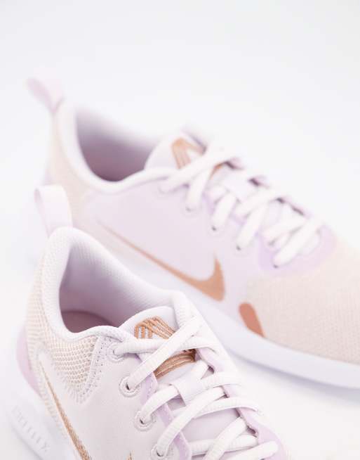 Nike flex outlet pink trainers