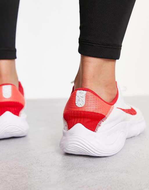 Nike Running Flex Experience 11 trainers in white and pink ASOS