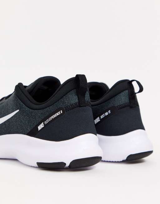 Nike Running Flex Experience RN8 sneakers in black ASOS