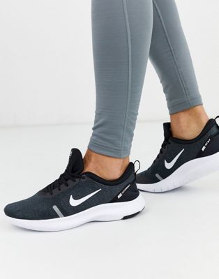 nike running flex experience trainers in black