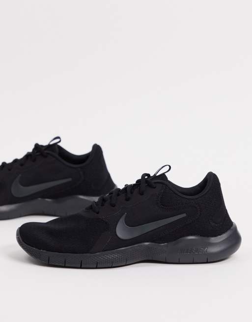 Nike black shop running trainers