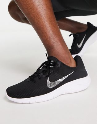 Nike Running Flex Experience Run 11 trainers in black and white - ASOS Price Checker