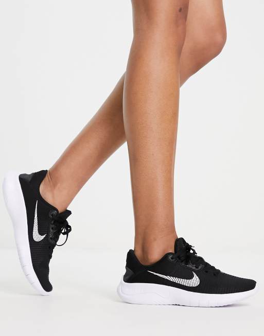 Nike Running Flex Experience Run 11 trainers in black and white