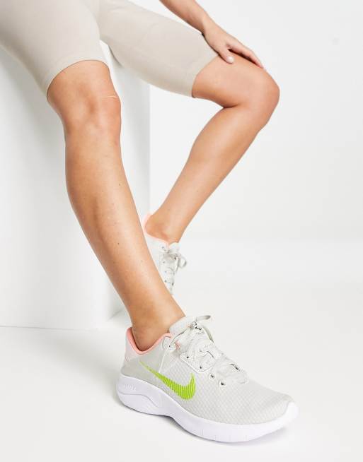 Nike training flex store trainers in white