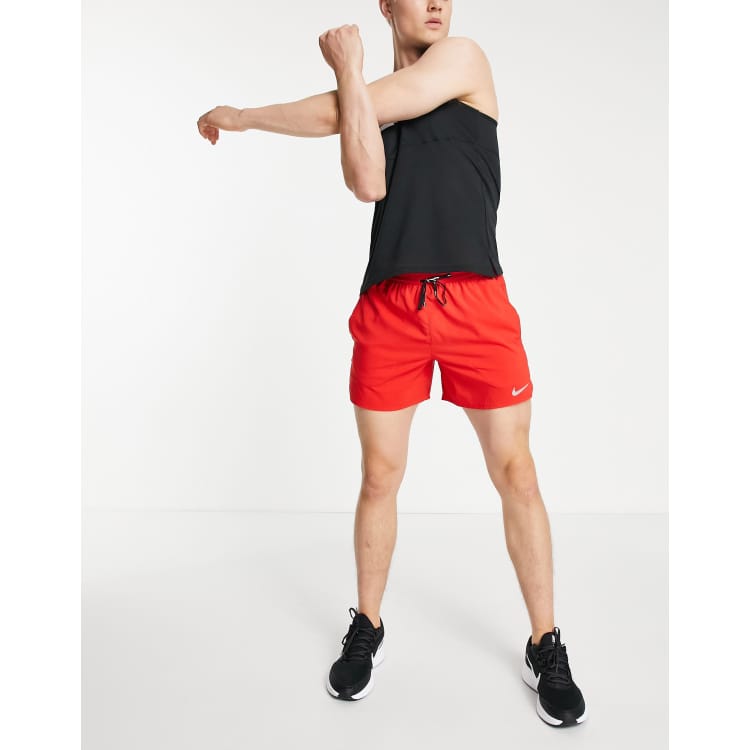 Nike Running Flex Stride 5in shorts in red ASOS