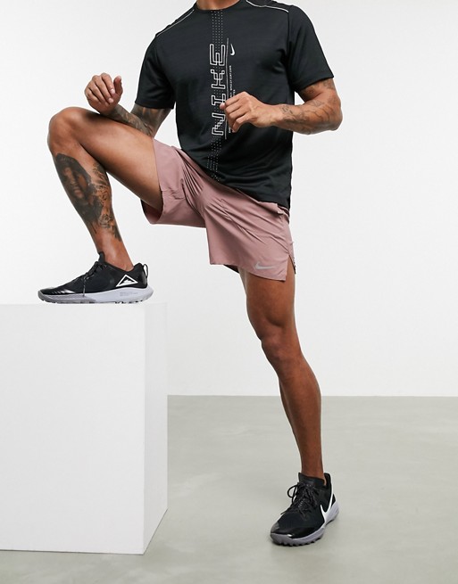 Nike Running Flex Stride shorts in red