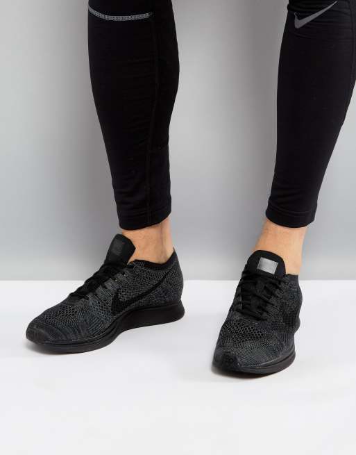 Nike flyknit racers store triple black