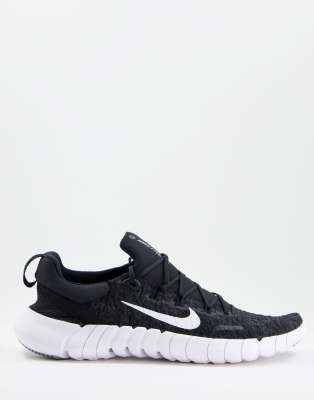 Nike Men's Free Run Nature Running Sneakers From Line In Black/white/dark Smoke Grey | ModeSens