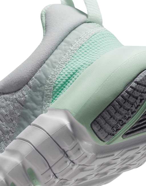 Nike Running Free Run 5.0 sneakers in gray and mint ASOS