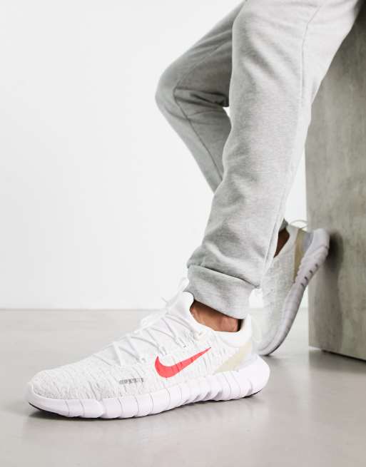 Nike Running Free Run 5.0 sneakers in white