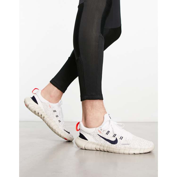 Nike Running Free Run 5.0 trainers in white ASOS