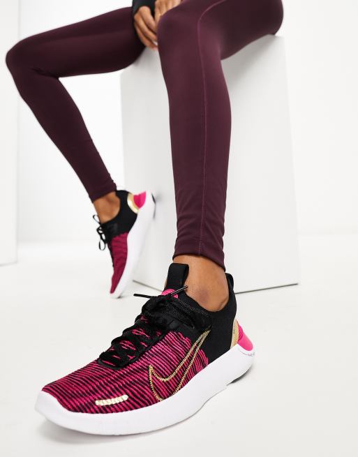 Nike free run hot sale noir et rose