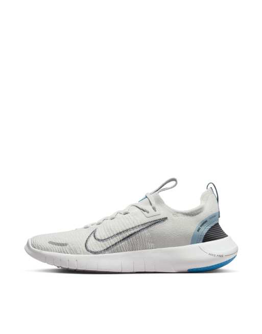 Nike Running Free Run NN sneakers in gray and white
