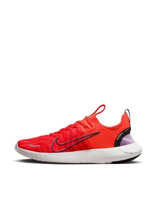 Nike Running Free Run NN trainers in crimson red - ASOS Price Checker