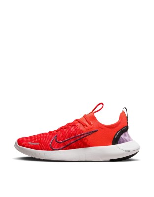 Nike Running Free Run NN trainers in crimson red - ASOS Price Checker