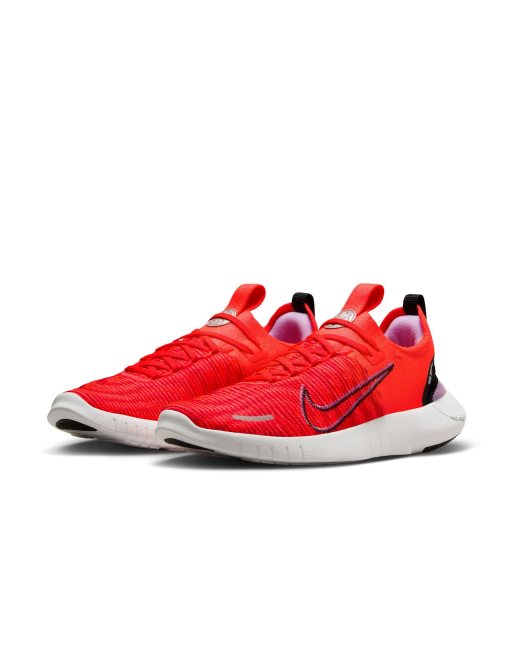 Nike Running Free Run NN trainers in crimson red