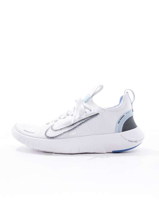 Nike Running Free Run NN trainers in light grey and blue ASOS