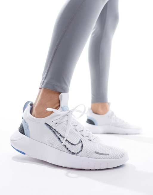 Nike Running Free Run NN trainers in light grey and blue ASOS