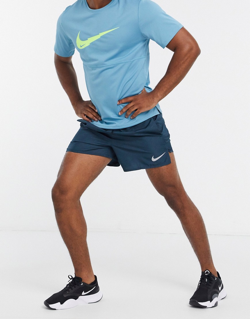 Nike Running - Future fast challenger - Navyfarvede shorts-Marineblå