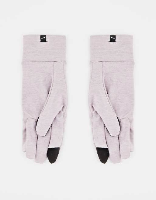 Nike Running - Gants en polaire pour femme - Gris