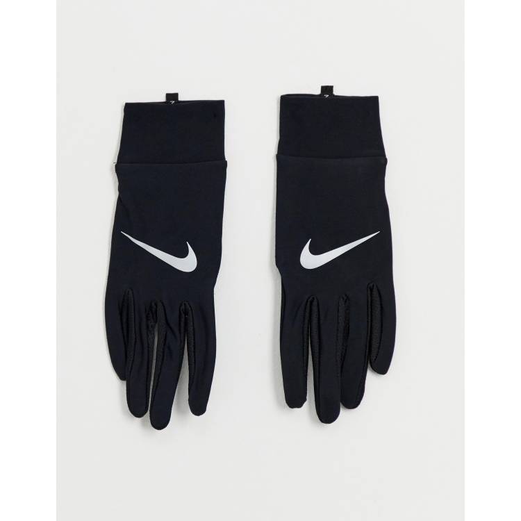 Nike Gants Running Homme - Lightweight Tech - noir/anthracite/argent 045P