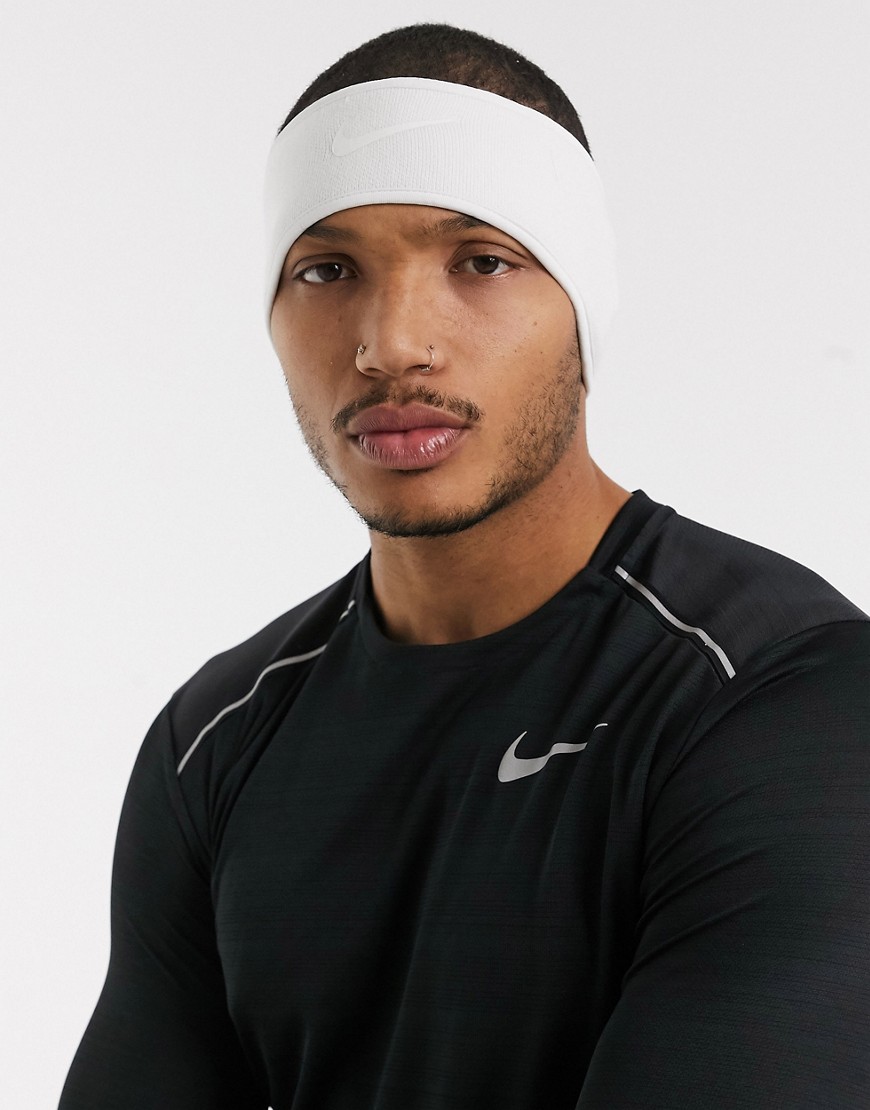 Nike Running - Gebreide hoofdbnd in wit