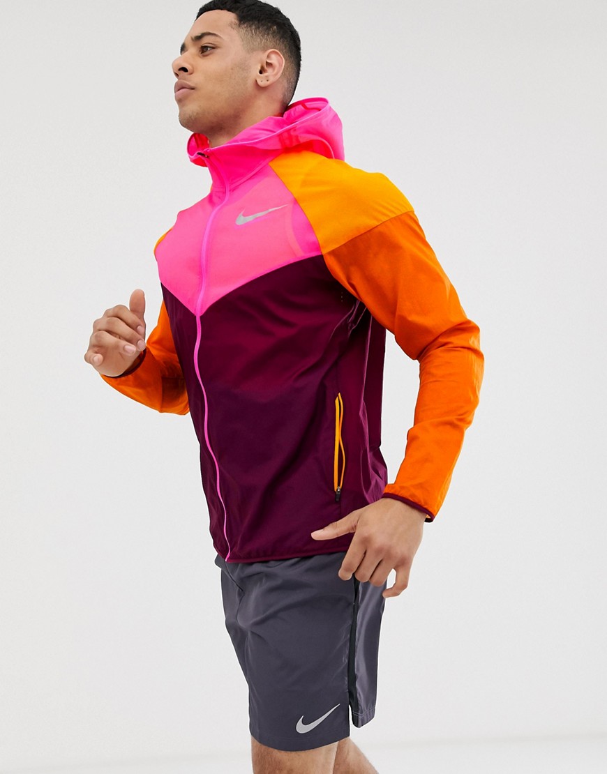 Nike Running - Giacca a vento multicolore