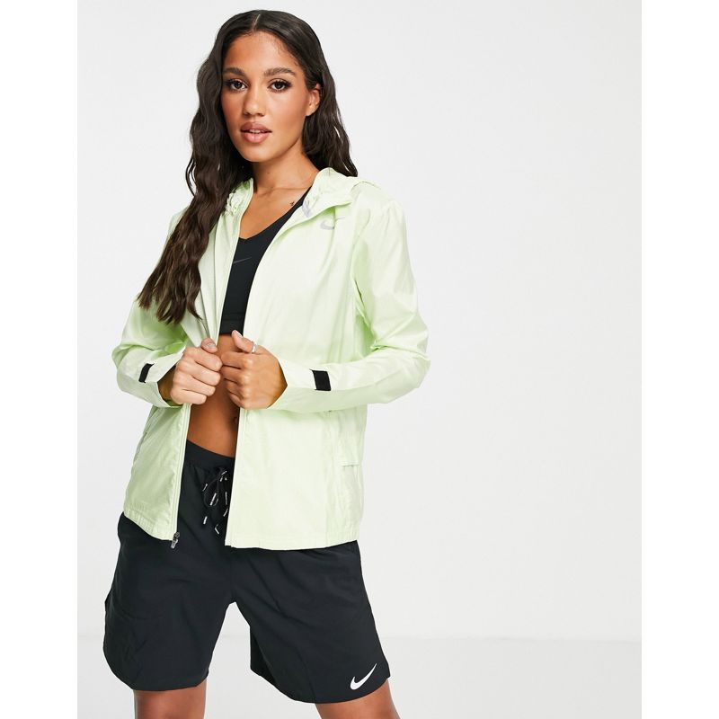 Donna Activewear Nike Running - Giacca con cappuccio verde lime