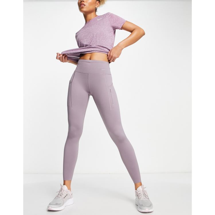 Nike Training Universa Dri-Fit 7/8 leggings in purple