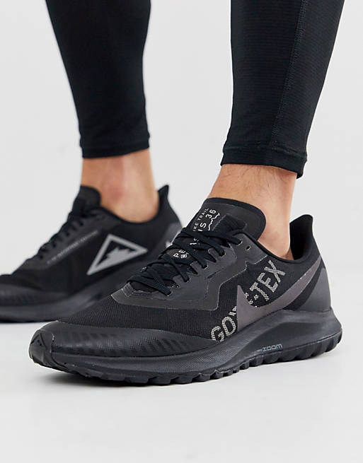 Nike Running Gore-Tex Air Zoom Pegasus 36 Trail sneakers in black ...