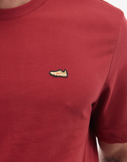 Nike Running graphic back print t-shirt in burgundy , 5 of 5