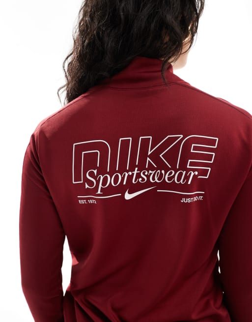 Nike Running Gym Life Swoosh Pacer Dri-FIT half zip long sleeve