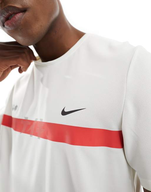 Nike off best sale white running top