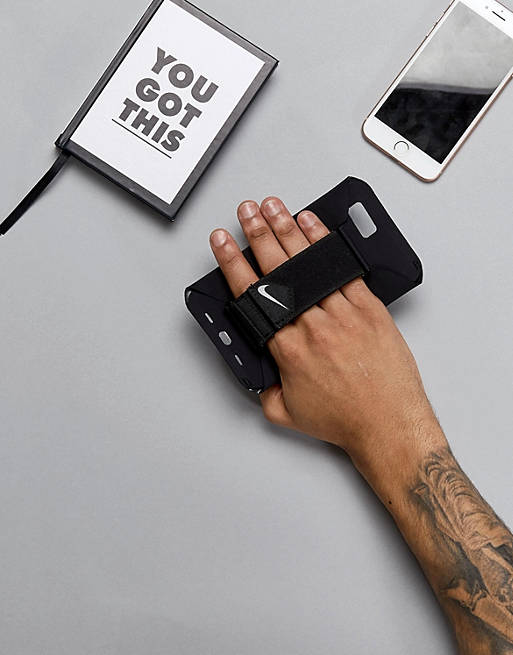 lanza lado conversión Nike Running Handheld Phone Band In Black N.RA.59.082.OS | ASOS