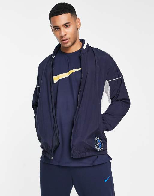 Nike Running Heritage jacket navy | ASOS