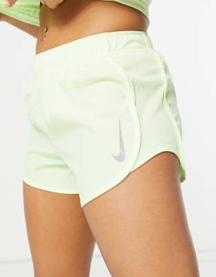 green nike tempo shorts